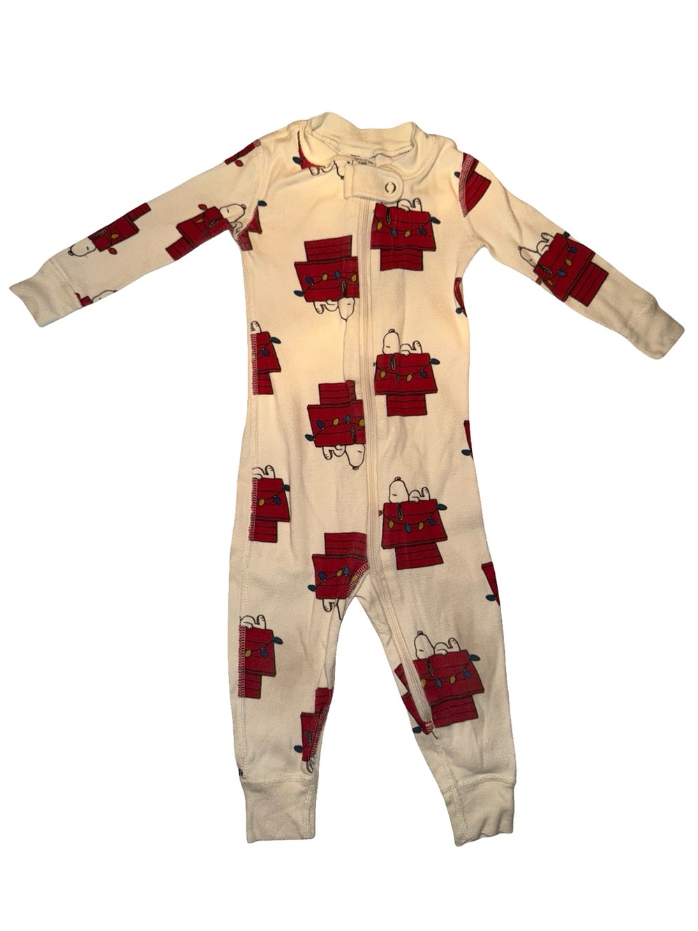 Hanna Anderssen Infant Peanuts Christmas Pajamas 12-18 mo